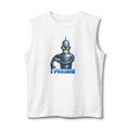 Retro Robot 'Pessimi' Muscle Tank — Funny Sci‑Fi Graphic Tee