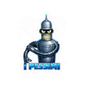 Pessimist Robot Vinyl Sticker — Funny Bender-Inspired Kiss-Cut Decal